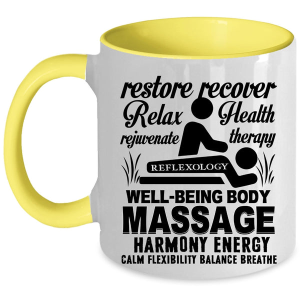 Cool Job Title Coffee Mug, Funny Massage Theralist Accent Mug