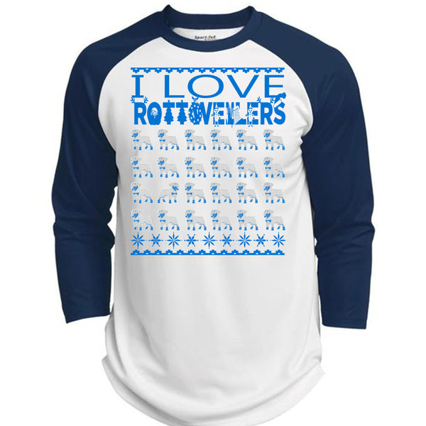 I Love Rottweilers T Shirt, I Love My Dog T Shirt, Awesome T-Shirts  (Polyester Game Baseball Jersey)