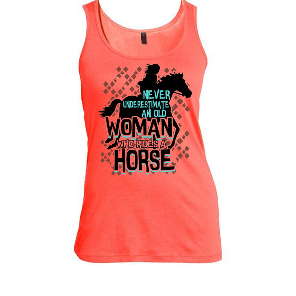 Never Underestimate T Shirt, Coolest Equestrian T Shirt, Awesome t-shirts