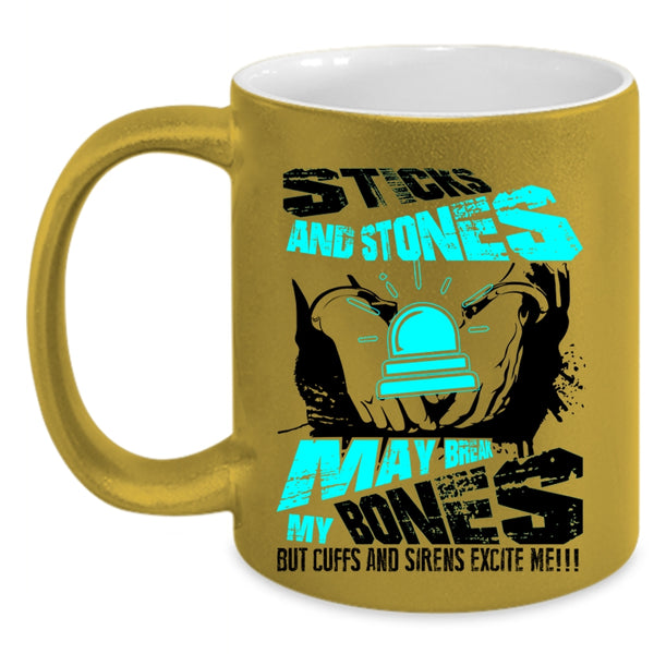 Cool Gift For Police Coffee Mug, Funny Police Officer Accent Mug