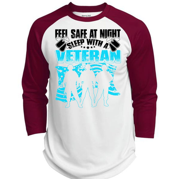 Sleep With A Veteran T Shirt, I Love Veteran T Shirt, Awesome T-Shirts  (Polyester Game Baseball Jersey)
