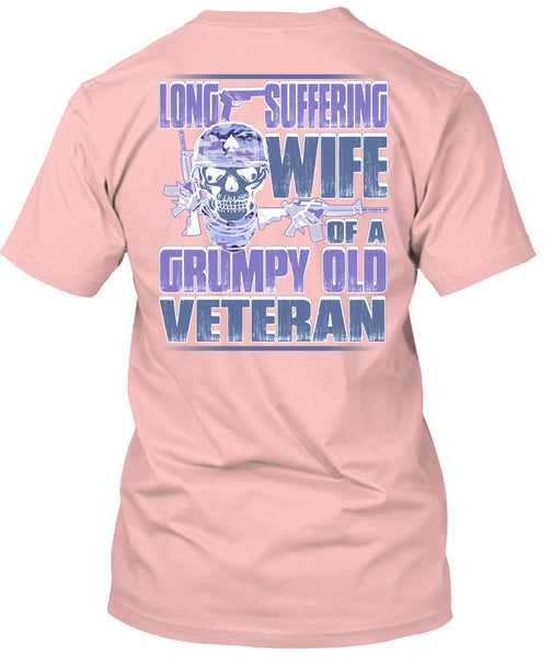 Long Suffering Wife T Shirt, I Love Veteran T Shirt