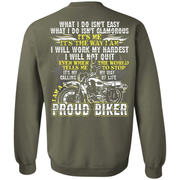 I Will Work My Hardest T Shirt, I Love Biker Sweatshirt