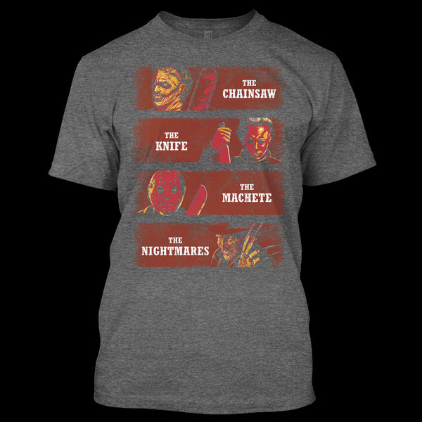 A black t-shirt with the shopify logo