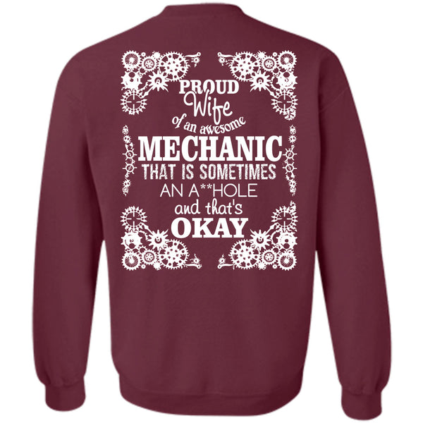 Being A Mechanic T Shirt, I Love My Husband Sweatshirt