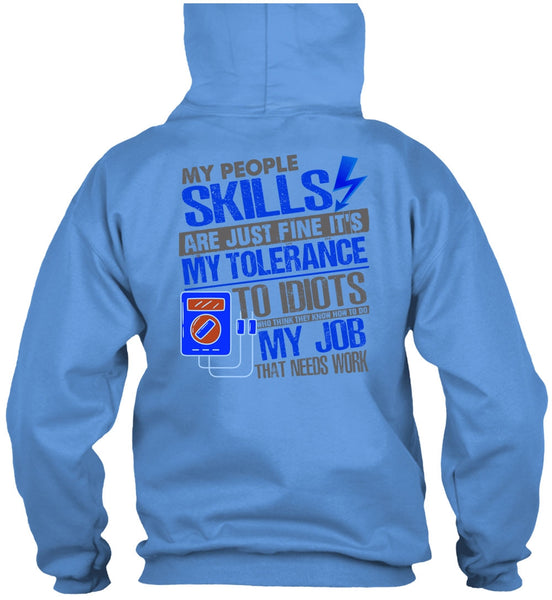 My People Skills Are Just Fine T Shirt, I Love Electrician T Shirt
