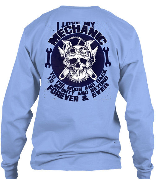 I Love My Mechanic T Shirt, Moon And Back T Shirt