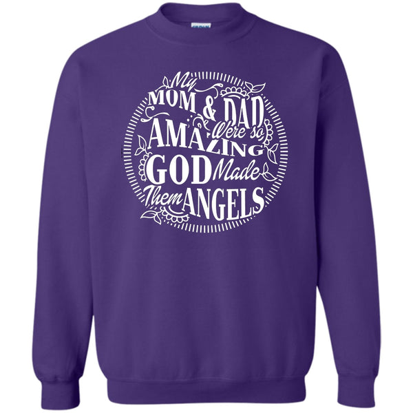 God Made Them Angels T Shirt, Coolest Mom And Dad Sweatshirt