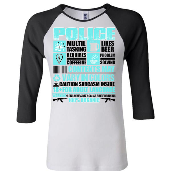 Police Multitasking T Shirt, I Love Police T Shirt, Awesome T-Shirts