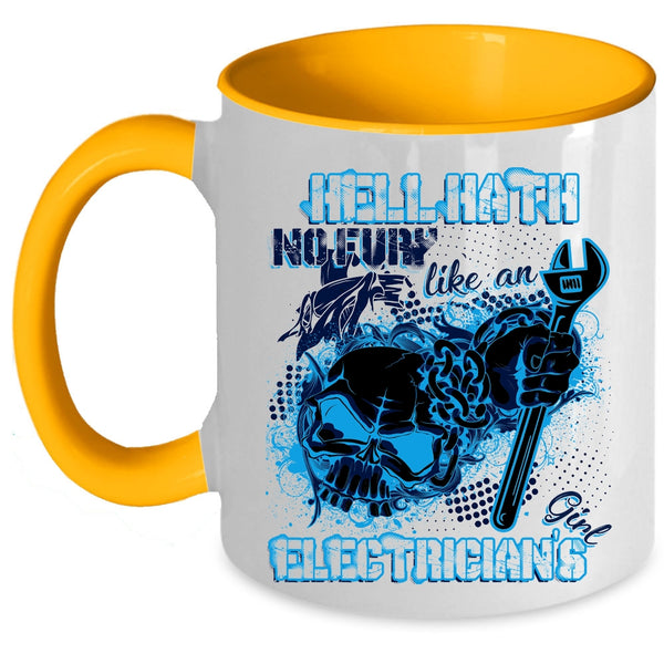 Awesome Electrician's Girl Coffee Mug, Electrician's Girl Accent Mug