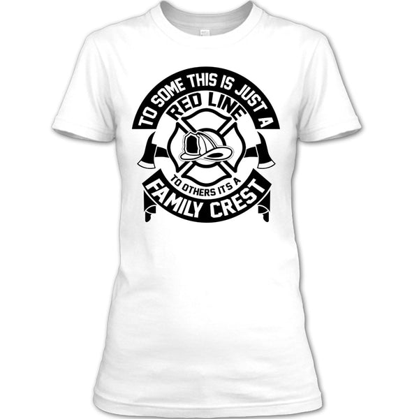This Is Just A Red Line T Shirt, Coolest Firefighter T Shirt