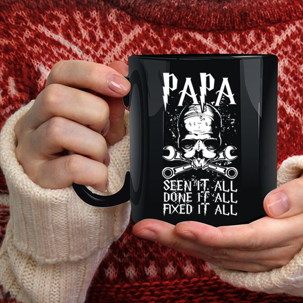 Papa Seen It All Coffee Mug, Cool Gift For My Dad Coffee Cup
