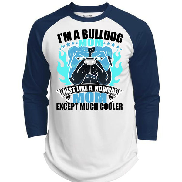 I'm A Bulldog Mom T Shirt, I Love Bulldog T Shirt, Awesome T-Shirts  (Polyester Game Baseball Jersey)