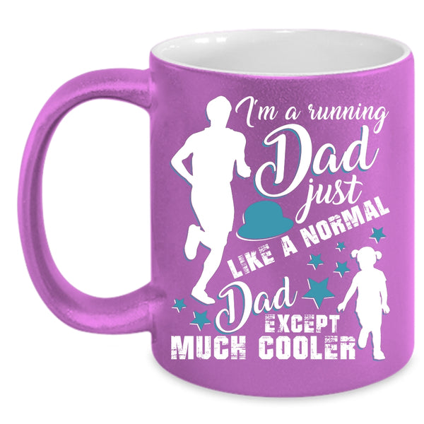 I'm A Running Dad Coffee Mug, Cool Running Dad Coffee Cup
