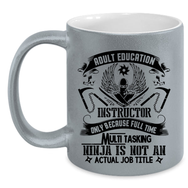 Cool Instructor Coffee Mug, Adult Education Instructor Accent Mug
