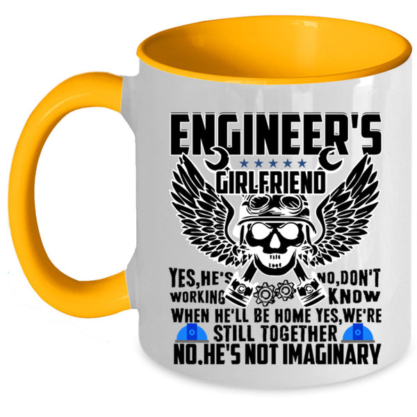 Pretty Girlfriend Coffee Mug, Engineer's Girlfriend Accent Mug