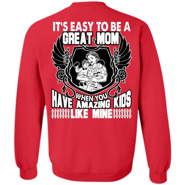 Amazing Kids T Shirt, I Love Mom Sweatshirt