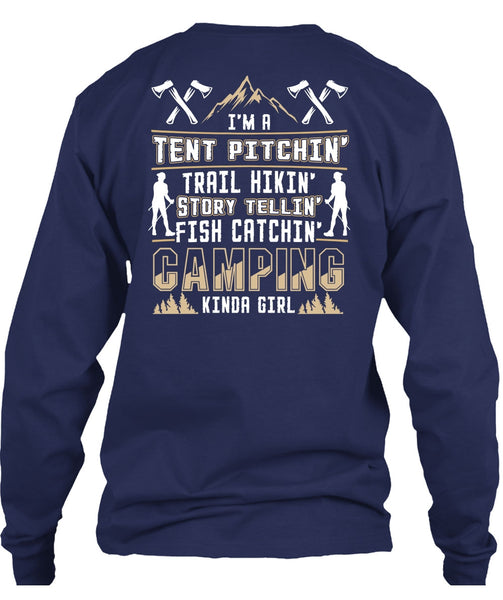 Camping Kinda Girl T Shirt, I'm A Tent Pitching T Shirt