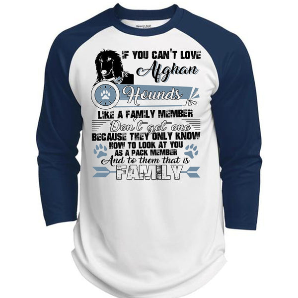 You Can't Love Afghan Hounds T Shirt, I Love My Dog T Shirt, Awesome T-Shirts  (Polyester Game Baseball Jersey)