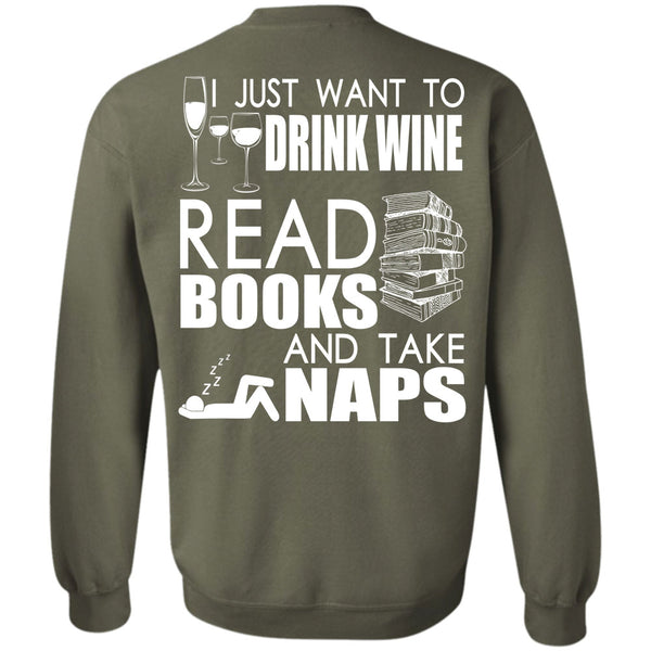 Books And Take Naps T Shirt, I Love Book Sweatshirt