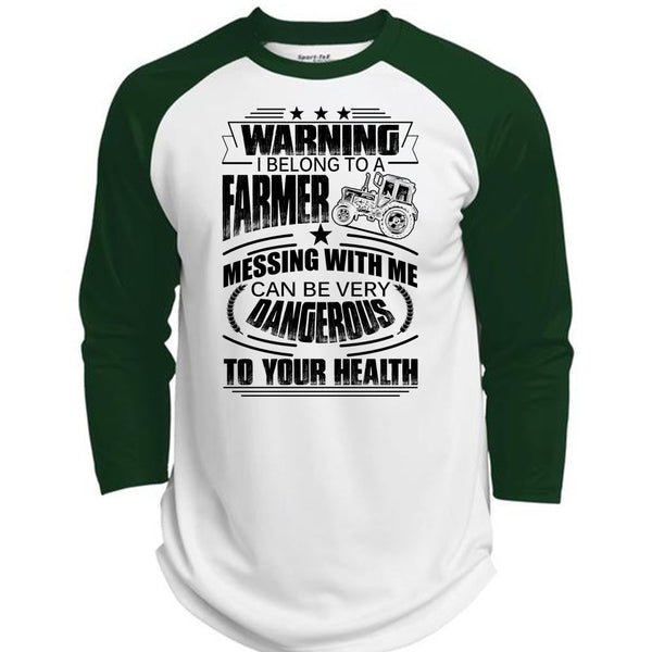 I Belong To A Farmer T Shirt, I Love Farmer T Shirt, Awesome T-Shirts  (Polyester Game Baseball Jersey)
