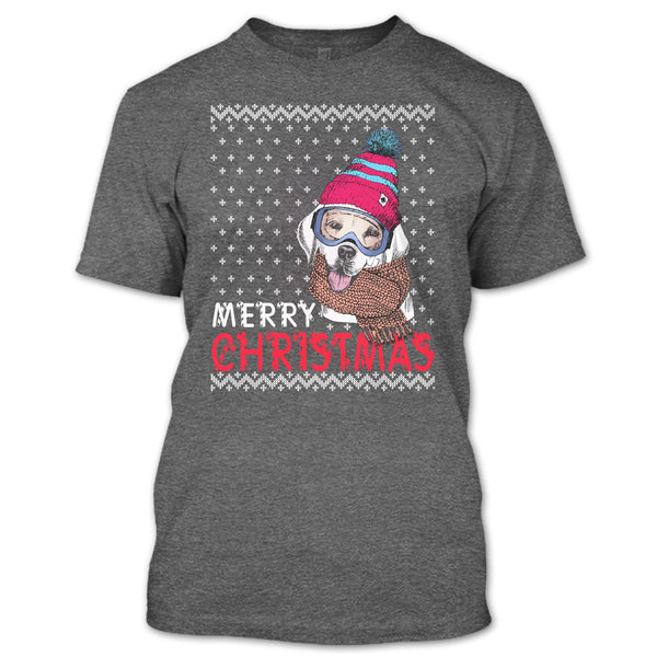 Dog Merry Christmas T Shirt, Coolest Dog Lover T Shirt