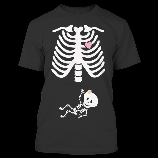 A black t-shirt with the shopify logo