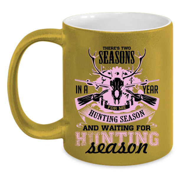 Waiting For Hunting Season Coffee Mug, Hunting Season Accent Mug