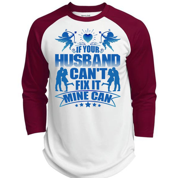 If Your Husband Can't Fix It T Shirt, I Love Wife T Shirt, Awesome T-Shirts  (Polyester Game Baseball Jersey)