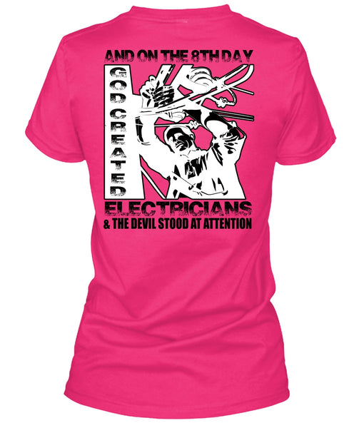 God Created Electricians T Shirt, I Love Electrician T Shirt