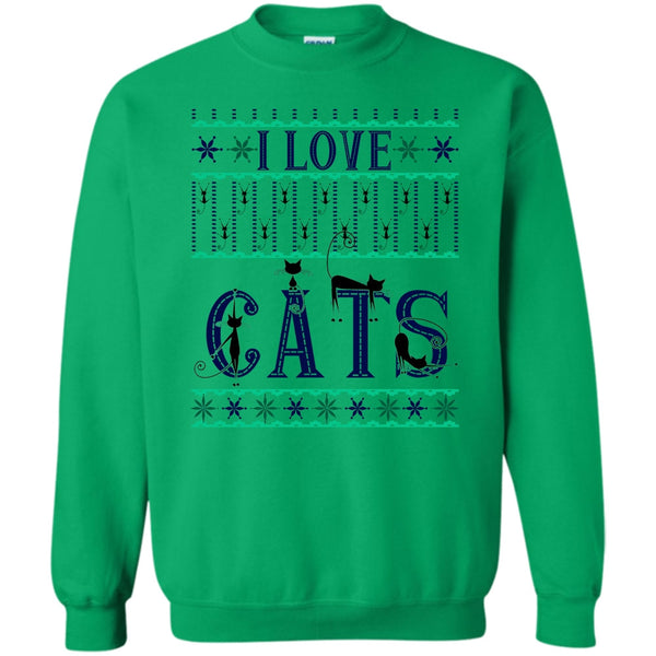 Catmas T Shirt, I Love Cats Sweatshirt