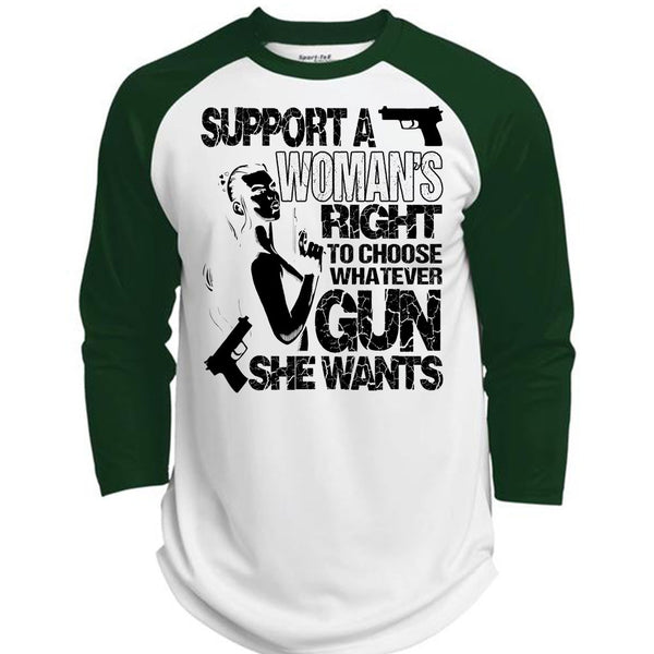 Choose Whatever Gun T Shirt, I Love Gunner T Shirt, Awesome T-Shirts  (Polyester Game Baseball Jersey)