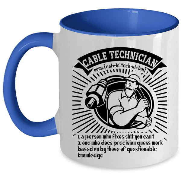 Awesome Cable Technicians Coffee Mug, Cable Technician Accent Mug
