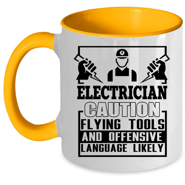 Awesome Electrician Coffee Mug, Electrician Accent Mug