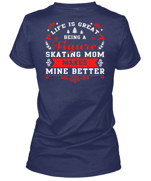 Being A Figure Skating Mom T Shirt, Calls Me A Mom T Shirt