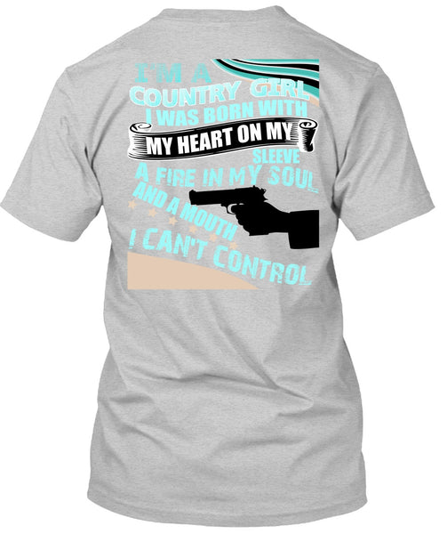 I'm A Country Girl T Shirt, I Love Veteran T Shirt