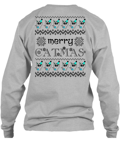 Merry Catmas T Shirt, Happy New Year T Shirt