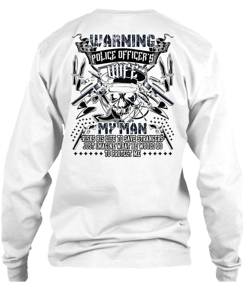 Police Officer's Wife T Shirt, I Love Husband T Shirt