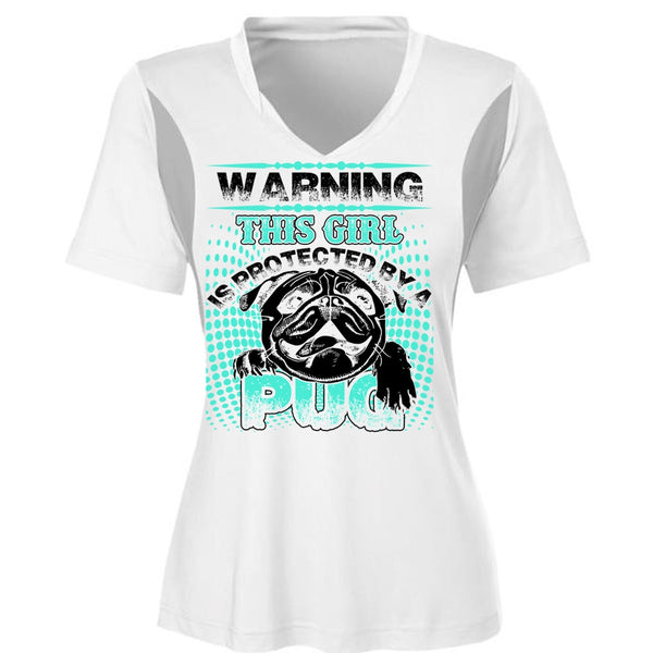 This Girl Is Protected By A Pug T Shirt, I Love Pug T Shirt, Awesome T-Shirts