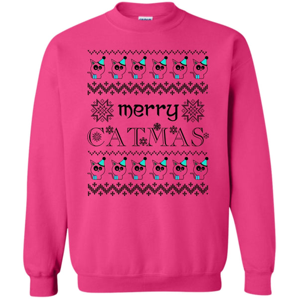 Merry Christmas Gift T Shirt, Merry Catmas Sweatshirt