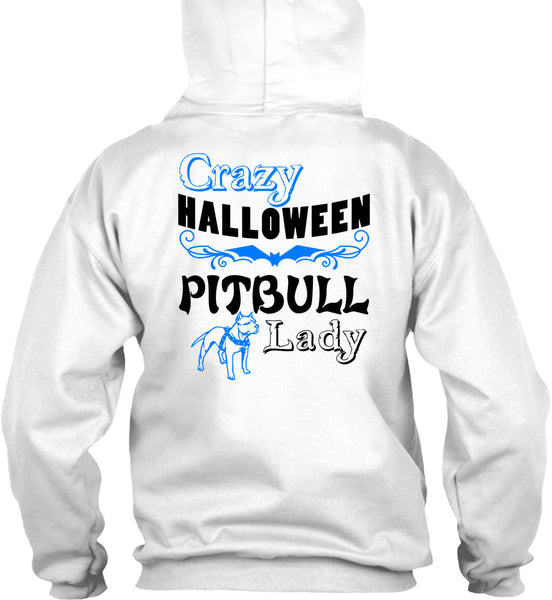 Crazy Halloween Pit Bull Lady T Shirt, Wait For Halloween T Shirt