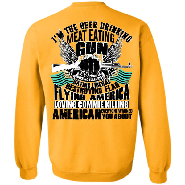 I Love Gun T Shirt, Meat Eating Gun Sweatshirt