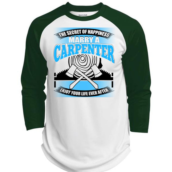 Marry A Carpenter T Shirt, I Love Carpenter T Shirt, Awesome T-Shirts  (Polyester Game Baseball Jersey)