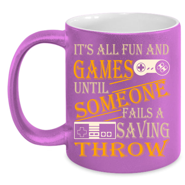It's All Fun And Games Coffee Mug, Awesome Gamers Coffee Cup
