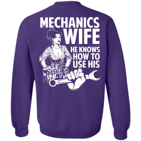 He Knows How To Use His T Shirt, I Love Wife Sweatshirt