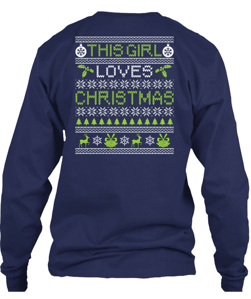 This Girl Loves Christmas T Shirt, Funny Winter T Shirt