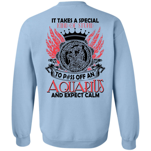 I Love Aquarius T Shirt, Aquarius And Expect Calm Sweatshirt