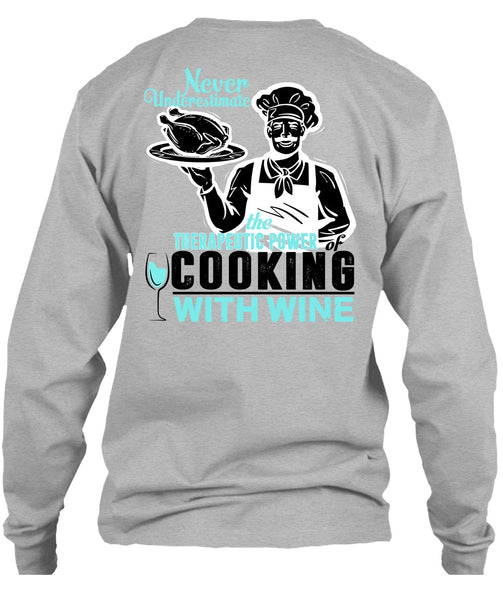 Cooking With Wine T Shirt, I Love Cooking T Shirt