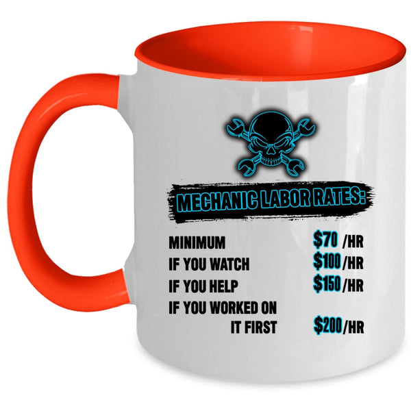 Awesome Mechancis Coffee Mug, Mechanic Labor Rates Accent Mug