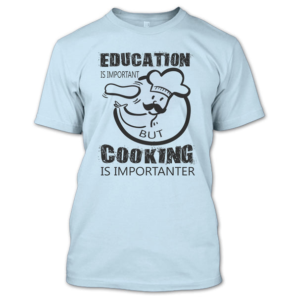 A black t-shirt with the shopify logo